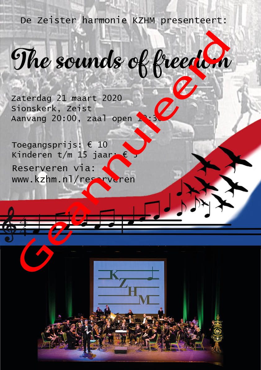 Voorjaarsconcert Sounds of Freedom 21 maart 2020